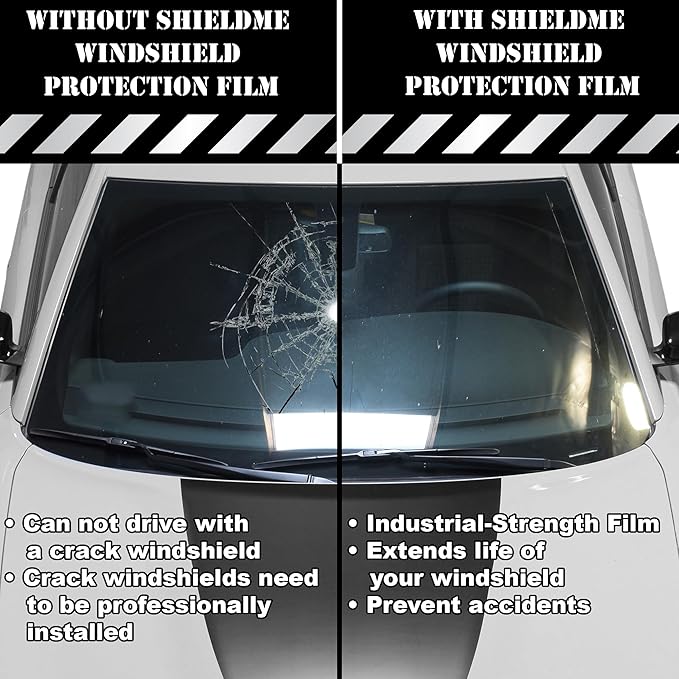 BOGAR TECH DESIGNS Windshield Protection Self Healing Scratch Resistant Automotive Film Roll, 8ft x 5ft Sheet