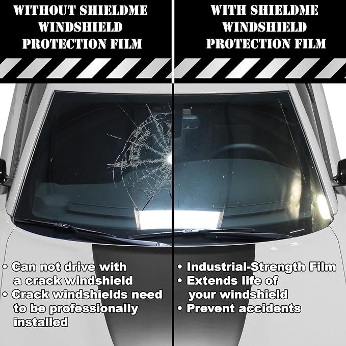 BOGAR TECH DESIGNS Windshield Protection Self Healing Scratch Resistant Automotive Film Roll, 15ft x 5ft Sheet