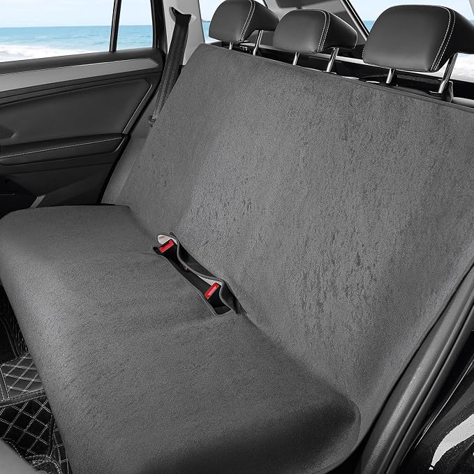 Waterproof Car Seat Cover Full Sets Interior Sets Universal Fits Car Sweat Towel for Trucks SUV Van Car Seat Protector Grey Protector Cloth Seats Pack of 3