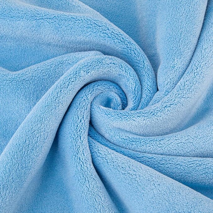 Amazon Basics Super Absorbent Microfiber Car Drying Towel, Scratch-Free, Streak-Free, Lint-Free, 36" L x 25" W, Blue (Pack of 2)