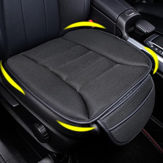 Lofty Aim Car Seat Cushion for Driving, Memory Foam Driver Seat Cushion | Car Seat Cushion for Long Driving, Automotive Seat Cushion for Pain Relief, Car Seat Pillow Fits Vehicles, Office, 4D Black
