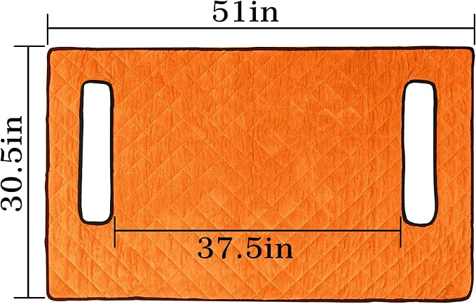 YOKYHOM Golf Cart Seat Covers, Thickened Short Plush Seat Towel Blanket with Non-Slip Backing, Soft & Heavy Duty, Fits Most 2 & 4 Passenger EZGO Yamaha Club Car, 51"x30.5", Orange