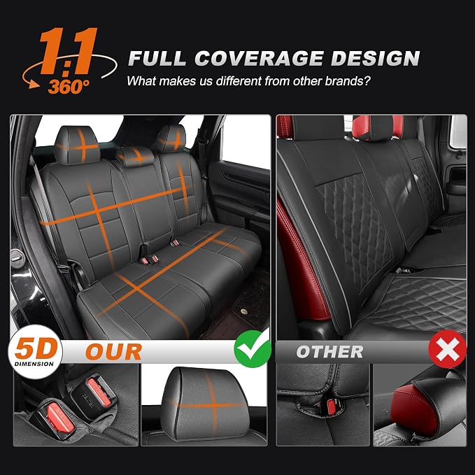 AOMSAZTO Custom Fit Seat Covers for Honda CRV 2017 2018 2019 2020 2021 2022 CR-V Faux Leather Full Set Seat Covers Front & Rear Car Seat Protector(Grey,5 Seats)