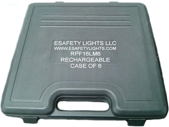 RPF16LM6 CASE OF 6 AMBER RECHARGEABLE 9-FUNCTIONS PORTABLE 16 LED POWER FLARE POWER-MARKERS ROADSIDE EMERGENCY MAGNETIC