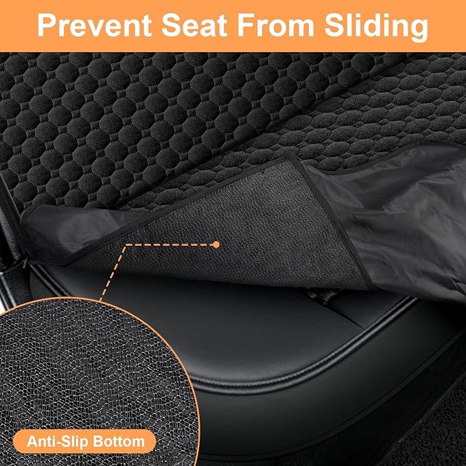 Mancro Dog Car Seat Cover for Back Seat, Waterproof Dog Hammock for Car | 600D Heavy Duty, Scratch-Resistant Back Seat Pet Cover for Dogs with PVE Nonslip Underside, Fits for Sedan, Trucks and SUVs