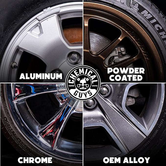 Chemical Guys, HydroSpin Wheel & Rim Ceramic Coating Spray for Rims, 16 oz | Ceramic spray shields wheels, rims and brake parts with a hydrophobic shine that helps grime rinse away