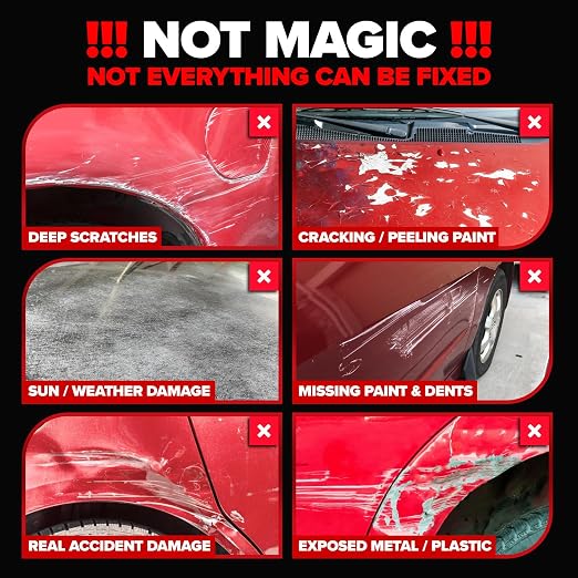 Carfidant Red Scratch & Swirl Remover Polish for Red Cars & Restorer | Car Scratch Remover
