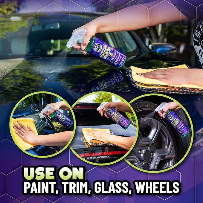 Chemical Guys Raging Rhino Waterless Car Wash, Quick Detailer Spray And Wipe Exterior Cleaner, 2 Pack, 20 Oz Each