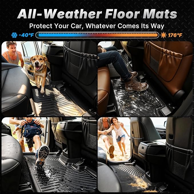 OEDRO Floor Mats for 2018-2023 Subaru Crosstrek / 2018-2023 Impreza, Custom Fit for Subaru Crosstrek Accessories TPE All Weather Waterproof Car Floor Mats, Black