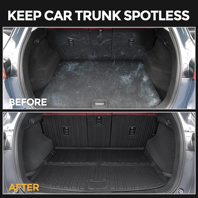 Floor Mats for Mazda CX-5 2017-2025, All Weather Floor Mats Trunk Cargo Liner with Backrest Protectors and Door Sill Guards Accessories, Full Coverage Set