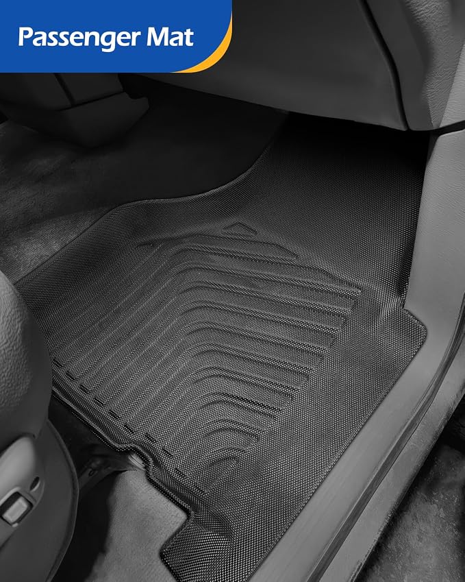 Car Floor Mats for Dodge Ram 1500 2002-2008 Crew Cab (Quad Cab) Ram 2500/3500 2003-2009 Crew Cab All-Weather Carpet Liners Front Rear Liners Custom Rubber Heavy Duty Truck Vehicle Accessories
