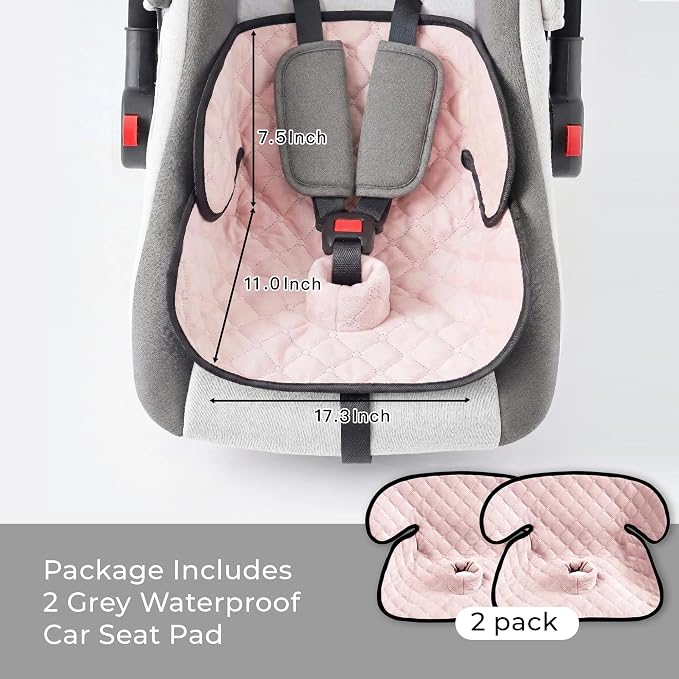 2 Pack Waterproof Piddle Pads Carseat Potty Training Car Seat Protector Waterproof Car Seat Liner Cover to Prevent Pee