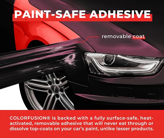 ColorFusion PPF by VViViD, Matte Stealth Cosmic Purple Dry Apply PPF Vinyl Car Wrap Roll 1ft x 5ft