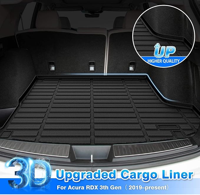 RDX Cargo Liner - Trunk Mat for Acura RDX 2019-2026, All Weather Cargo Mat for RDX Accessories, Heavy Duty Car Mats, Car Accessories