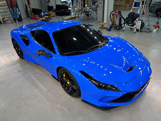 ColorFusion PPF by VViViD, Gloss Shark Blue Dry Apply PPF Vinyl Car Wrap Roll 6ft x 5ft