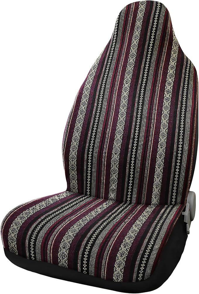 uxcell Universal Stripe Front Baja Bucket Seat Cover Saddle Blanket for Car SUV