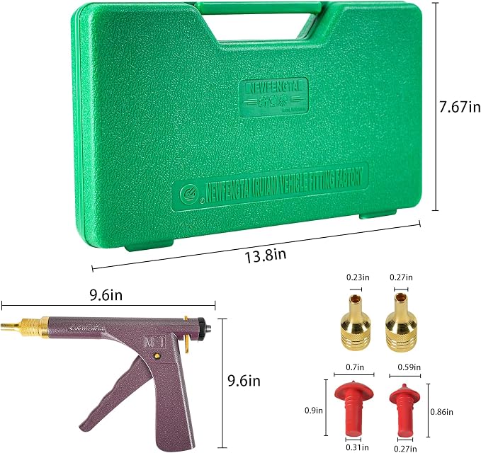 Tire Plug Kit, Tire Repair Kit, Mushroom Tire Plug Kit, Heavy Duty Tire Repair Tools for Tubeless Tires, Complete Set with Plug Gun and More for Truck, ARB, ATV, Tractor, RV, SUV, Trailer