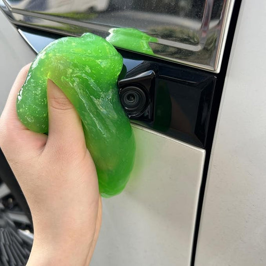2-Pack Car Cleaning Gels Car Interior Cleaner Putty Slime Auto Detailing Tools Universal Dust Removal Cleaning Kit for Car Accessories Vents 3C Office Scented Green