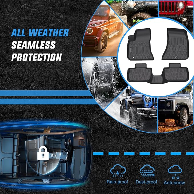 Nilight TPE Floor Mats for Dodge Charger RWD 2011-2023/Chrysler 300 RWD 2011 2012 2013 2014 2015 2016 2017 2018 2019 2020 2021 2022 2023,All Weather Custom Fit Heavy Duty Floor Liners