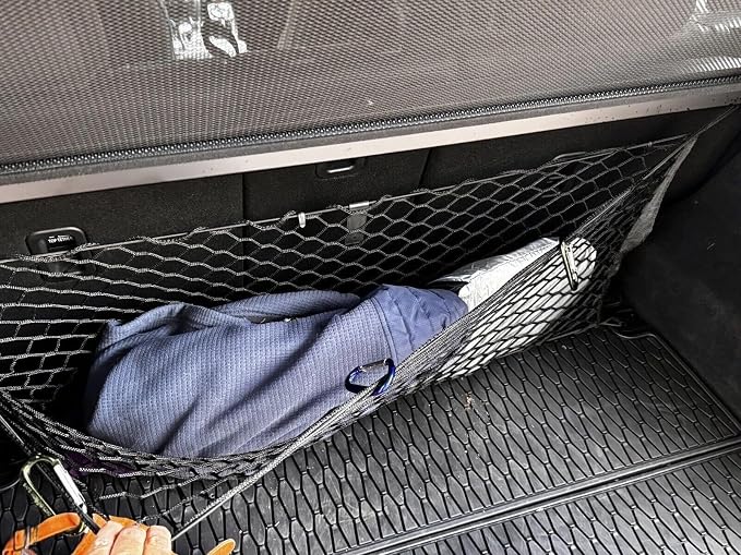 Rear Trunk Seats Organizer Cargo Net for Mazda CX-5 2013–2026 – Envelope Style Cargo Net for SUV – Premium Mesh Car Trunk Organizer Vehicle Carrier Storage – Compatible with Mazda CX-5