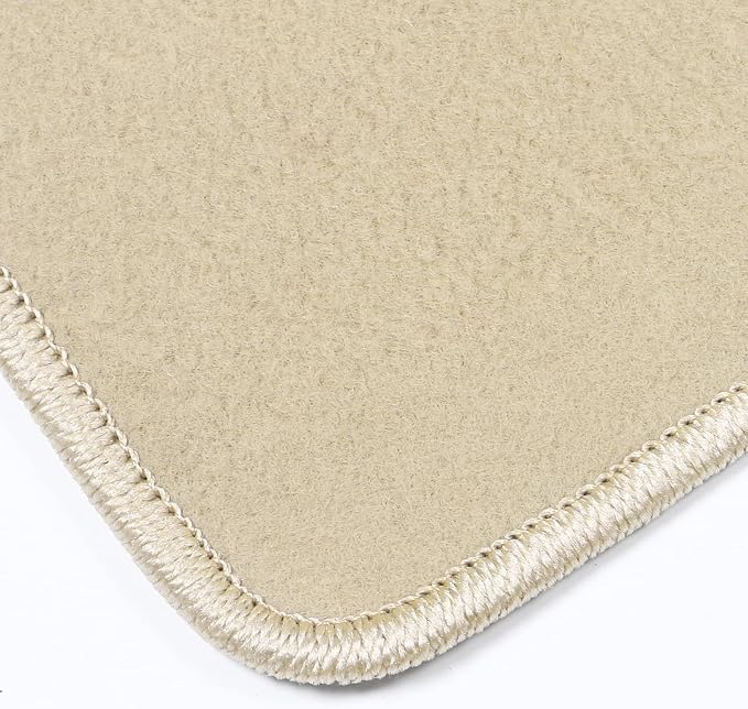 Fit 2011-2016 BMW F10 5-Series 4-Door Sedan Floor Mats Nylon Beige | IKON MOTORSPORTS, Factory Fitment Front & Rear Car Floor Mats Liner Carpets Replacement 4PC, 2012 2013 2014 2015