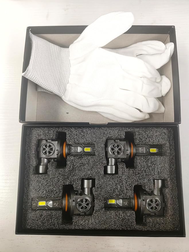 Termitor Latest Premium H11 9005 Combo,Fog Light Bulb | 150,000LM Brightness, 6500K Daylight White, Quick Install, 80,000hrs+ Lifespan, IP68, 1: 1 size, Pack of 2