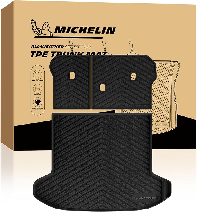 Michelin Vehicle Mats, Premier Series All-Weather TPE Custom Fit Liner for 2023-2026 Kia Sportage Gas, Not Fit Hybrid/PHEV