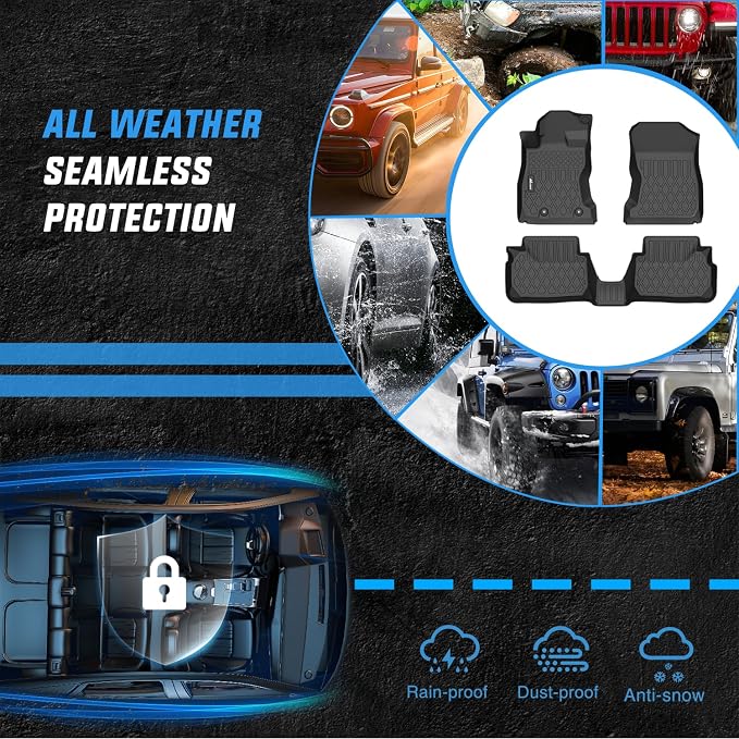 Nilight TPE Floor Mats for Subaru WRX 2022 2023 2024 2025 2026, All Weather Custom Fit Heavy Duty Floor Liners