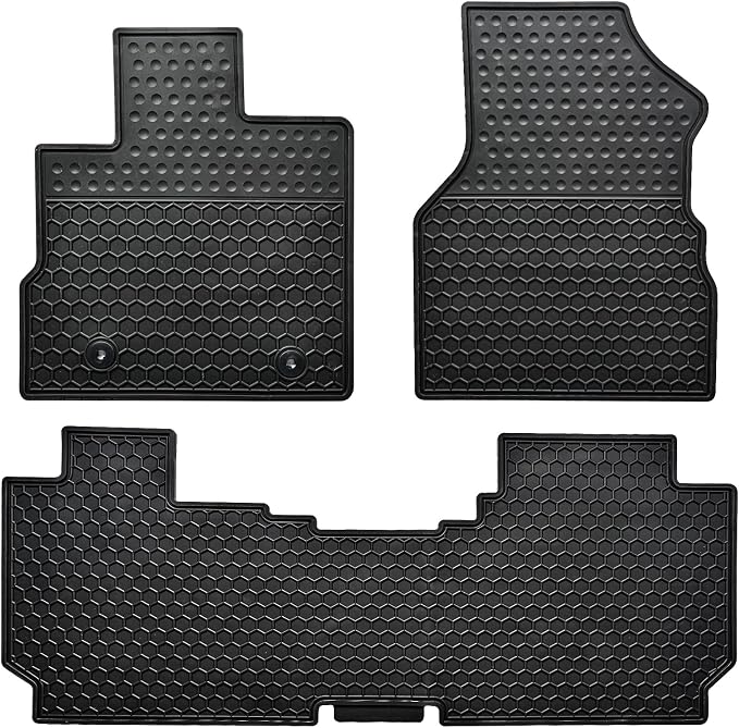 Car Floor Mats Custom Fit for Chevrolet Chevy Equinox/GMC Terrain 2017 2016 2015 2014 2013 2012 2011 2010 Odorless Washable Rubber All Weather Floor Liners Black