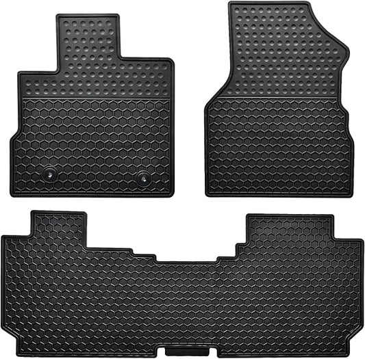Car Floor Mats Custom Fit for Chevrolet Chevy Equinox/GMC Terrain 2017 2016 2015 2014 2013 2012 2011 2010 Odorless Washable Rubber All Weather Floor Liners Black