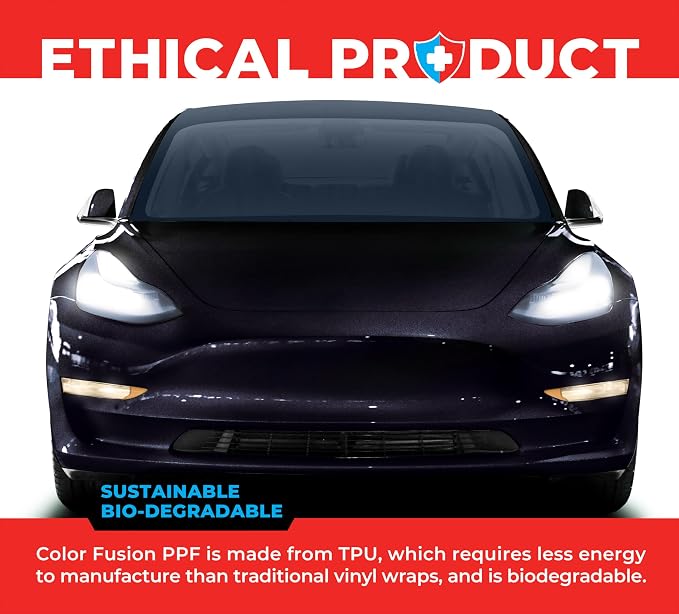 ColorFusion PPF by VViViD, Gloss Storm Grey Dry Apply PPF Vinyl Car Wrap Roll 20ft x 5ft