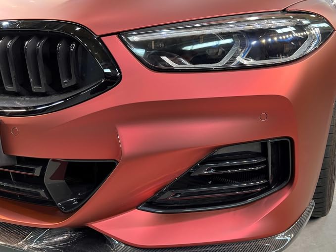 ColorFusion PPF by VViViD, Satin Stealth Chrome Red Dry Apply PPF Vinyl Car Wrap Roll 1.3ft x 5ft