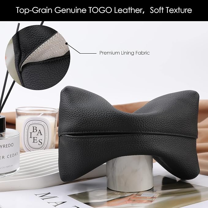 KINIVA Car Tissue Holder Sun Visor Napkin Tissue Box Holder for Car Visor Leather Tissue Holder Dispenser for Car(Black)