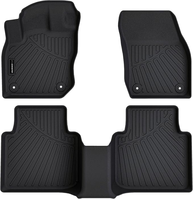 Auxko All Weather Floor Mats for Volkswagen Tiguan 2025 2026 TPE Liners All Season Accessories Guard Odorless Anti-Slip Floor Liners for Volkswagen Tiguan 2025 2026