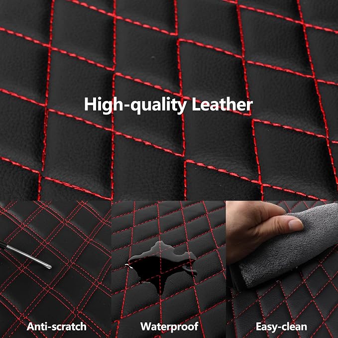 HChengkikz Faux Leather Front Car Seat Covers, 2 Pack Seat Protectors | Easy to Install Auto Interior Accessories Universal Fit for Sedans, SUVs, Trucks, Vans