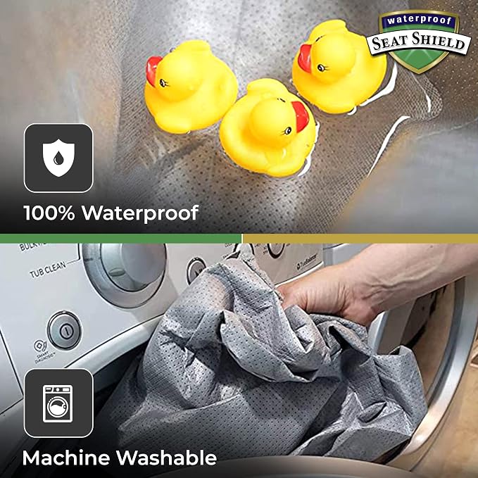 Seat Cover - Washable Car Seat Protector from Sweat, Food, Dirt After Gym, Swimming etc. - Universal Gray Public Car Seat Covers for Transit Bus, Train, Airplaine, SUV