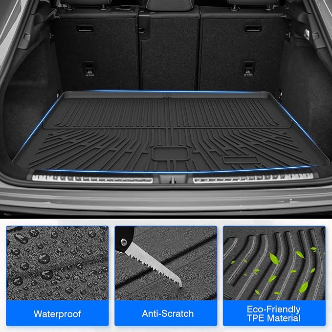 Cartist Floor Mats and Cargo Liner Fit for Audi Q3 2019 2020 2021 2022 2023 2024 2025 All Weather Floor Mat Q3 Accessories Heavy Duty Carpet Protection