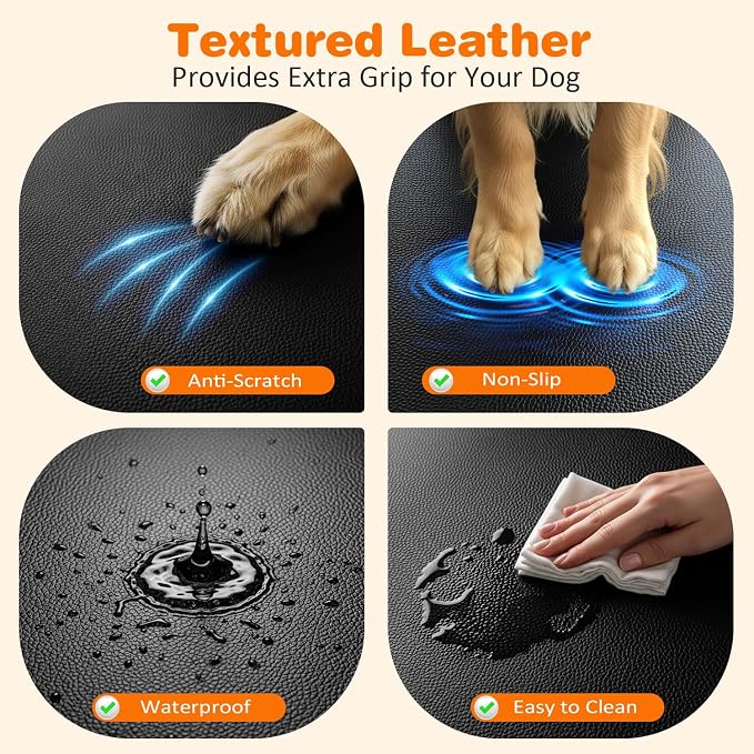 URPOWER Dog Car Seat Cover for Pets 100% Waterproof Seat Cover Hammock 600D Heavy Duty Scratch Proof Nonslip Durable Soft Back Seat Covers for Full Size Trucks