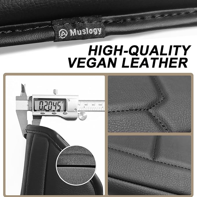 Muslogy Center Console Armrest Cover Fit for Ford Bronco 2021 2022 2023 2024 2025 2026 Accessories, Comfort Armrest Pad Console Lid Cushion Vegan Leather Regular Thick