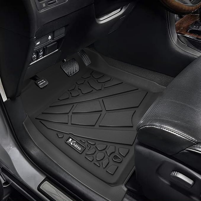 KARPAL Floor Mats for 2001-2007 Chevy Silverado/GMC Sierra 1500/2500/3500 (Only Fit Extended Cab Classic Body Style), All-Weather TPE Custom Fit Floor Liners Car Accessories