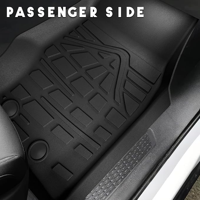 KARPAL Floor Mats for 2021-2025 2026 Jeep Grand Cherokee L (6-Seater w/o 2nd Row Center Armrest), All Weather TPE Custom Fit Floor Liners Car Mats Accessories
