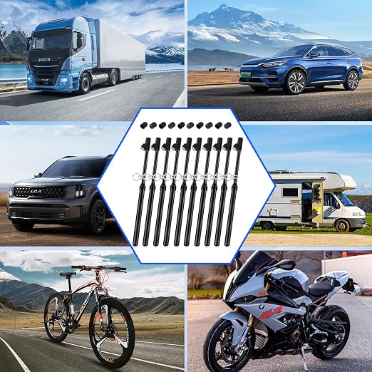 10-Pack Dual Head Tire Pressure Gauge 10-150 PSI (Black) | Heavy Duty Air Pressure Gauge with Stainless Steel Body, Metal Nozzle & Durable Plated Brass – for Cars, Trucks, Bikes, RVs