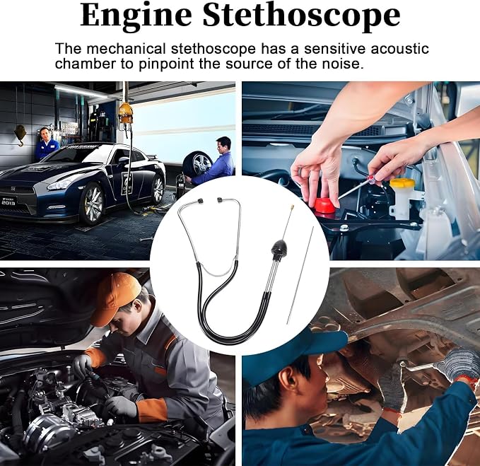 BFXM Car Mechanic Stethoscope, Automotive Stethoscope Engine Diagnostic Tool, Automotive Tools Universal for Car Truck SUV Motorcycle RV