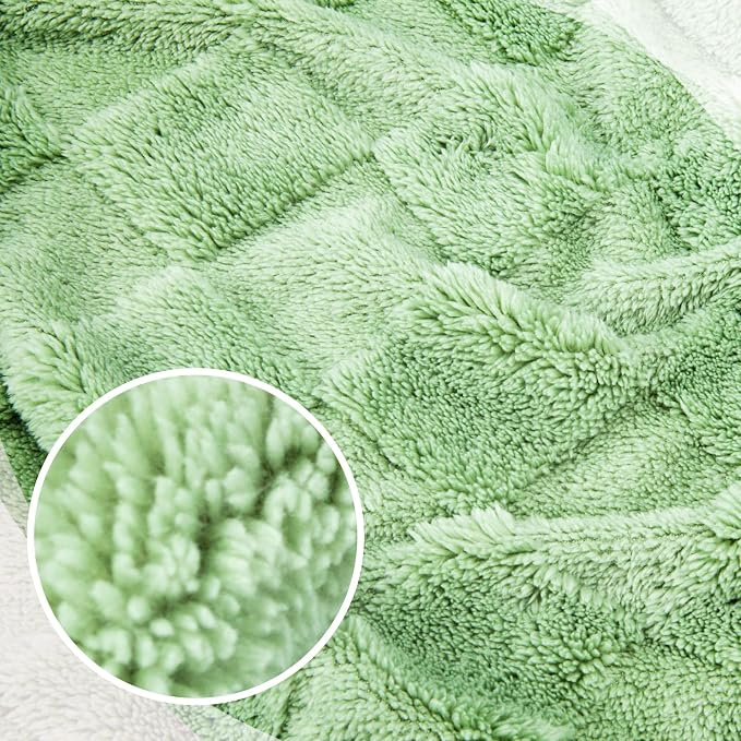 urnexttour Travel Pillow and Blanket Set Neck Pillows Soft Blankets with Sleep Mask Travel Essentials for Airplane Car Memory Foam Sage Green