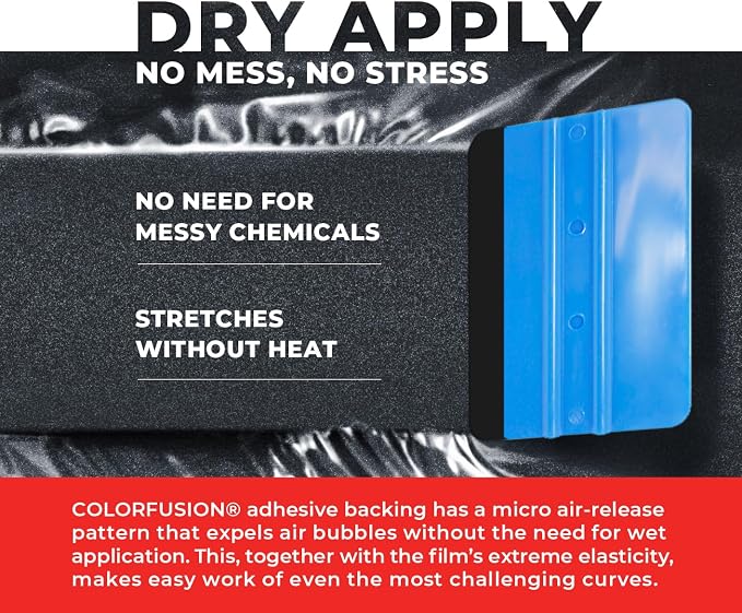 ColorFusion PPF by VViViD, Gloss Metallic Shadow Ash Grey Dry Apply PPF Vinyl Car Wrap Roll 1ft x 5ft
