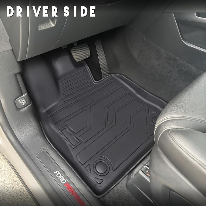 KARPAL Floor Mats for 2020-2026 Ford Explorer 6 & 7 Seats, Custom Fit TPE All Weather Ford Explorer Accessories 1st & 2nd & 3th Row Floor Liner & Trunk Mat with Backrest Mat