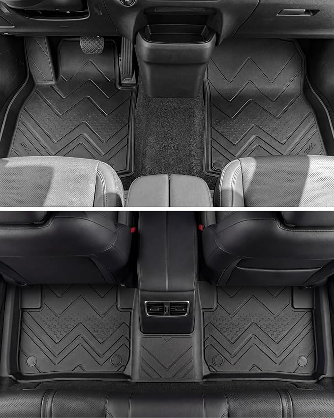 3W Mazda CX-50 Hybrid Floor Mats & Trunk Mat & Seatback Protector 2025 2026 CX50 Accessories, TPE All Weather Cargo Liner Full Set