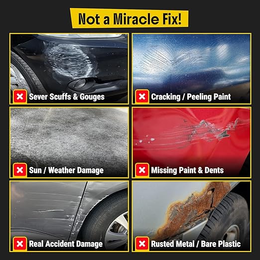 Carfidant Scratch and Swirl Remover - Car Scratch Remover for Vehicles Paint - Polishing Compound for Cars - Paint Restorer Kit with Pad, Microfiber and Drill Attachment