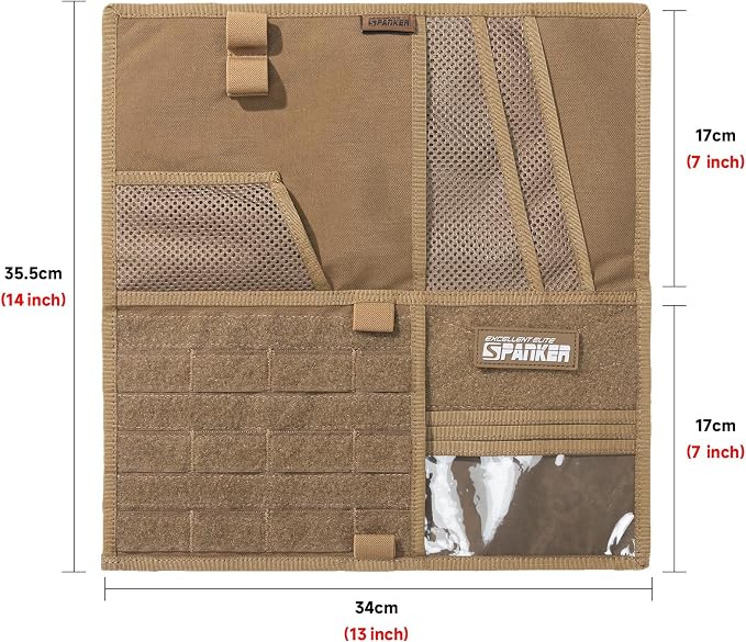 EXCELLENT ELITE SPANKER Tactical Visor Panel Organizer for Pickup F150 Large Molle Vehicle Sun Visor Holder Car Sunshade Storage Pouch | Pickup F150, Large, Molle Vehicle Sun Visor Holder, Car Sunshade Storage Pouch