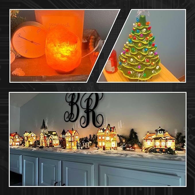 Dimmable E12 LED Bulb Himalayan Salt Lamp 4W Equivalent 15W 40W 2700K,4Pack | AC120V, 400lm, S6 C7 Candelabra Base, for Night Light Chandeliers Christmas Light Candle Lamp Dryer Bulbs, Warm White